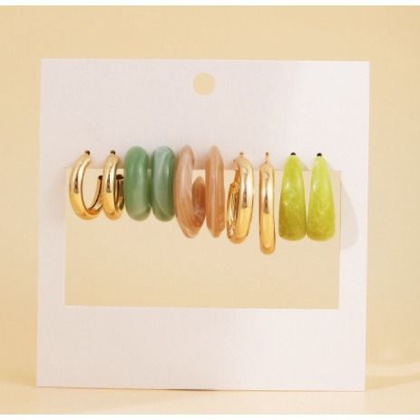 5Pairs%20Enamel%20Set%20Earrings%20Metal%20Earings%20Female%20-%20Image%202