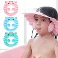 Adjustable Baby Swim Cap, Adjustable Baby Swim Cap Bath Shampoo Eye Protection Head Shower Water Cover Baby Care Wash Hair Shower Cap For 0-6 Years Kids. 1 pcs. 