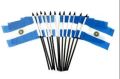 2 Pieces Argentina National Paper Flag 17cmx10cm mini size (2 Pieces). 