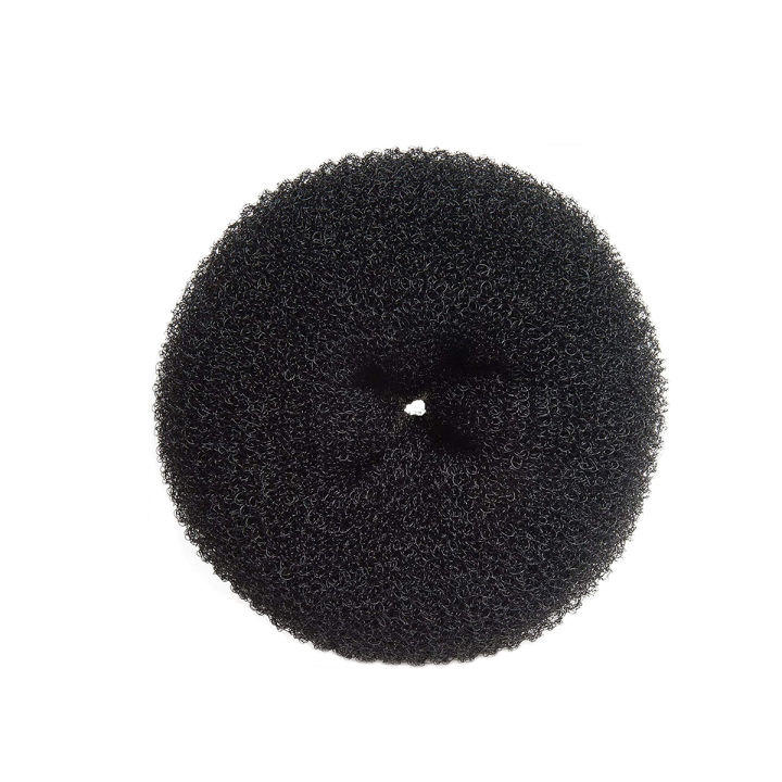 Black Hair Bun Ring Donut | Easy-to-Use Hair Styling Accessory for Perfect Buns