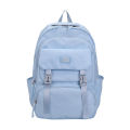 2024 New Oxford Cloth Backpack Korean Version Solid Color Middle School and High School Student Bag Large Capacity Simple Style Backpack Trend.