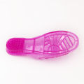 Crystal Slippers Women's Transparent Non Slip Outdoor Mom Sandals Women's Plastic Flat Heel Home Summer Bath Bath Shoes. 