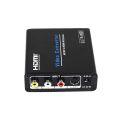 HXSJ AM-9615 AV/SV to HDMI Converter Switch 4K*2K Scaler Converter Box for HDTV Video Scaling Adapter US Plug. 