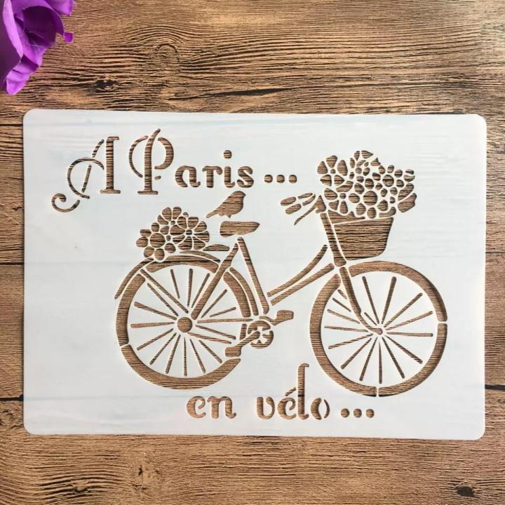 Stencil for Wall & Fashion Painting Template 10in by 8in.