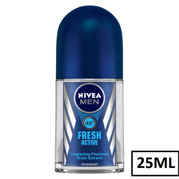 International product Deodorant Roll on NIVEA MEN Fresh Active used for  male 25 ml