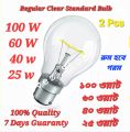 Clear Standard Regular Heating Light Bulb100w/60w/40w/25w-2 Pcs. 