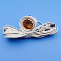 【Prime deal】 2.5M 4M E27 Lamp Base Holder US Hanging Light Bulb Socket Cord With Switch.