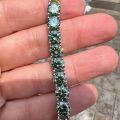 KNOBSPIN D VVS Original Green Moissanite Tennis Bracelets for Women Men Lab Diamond with GRA Wedding Jewelry 925 Sliver Bracelet.