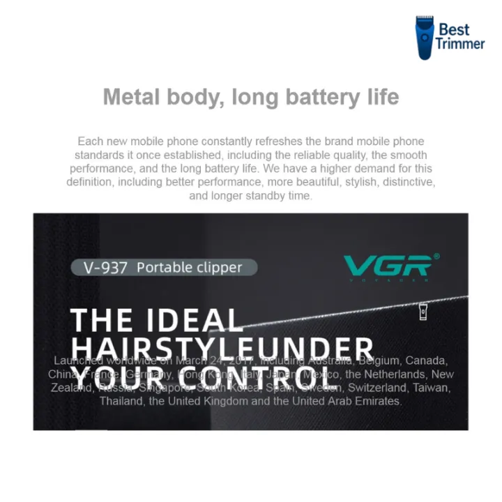 VGR%20V-937%20Professional%20Rechargeable%20Electric%20Hair%20Trimmer%20With%20Metal%20Blade%20-%20Image%206