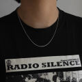 Luxury & Minimalist Flat Snake Chain Necklace.