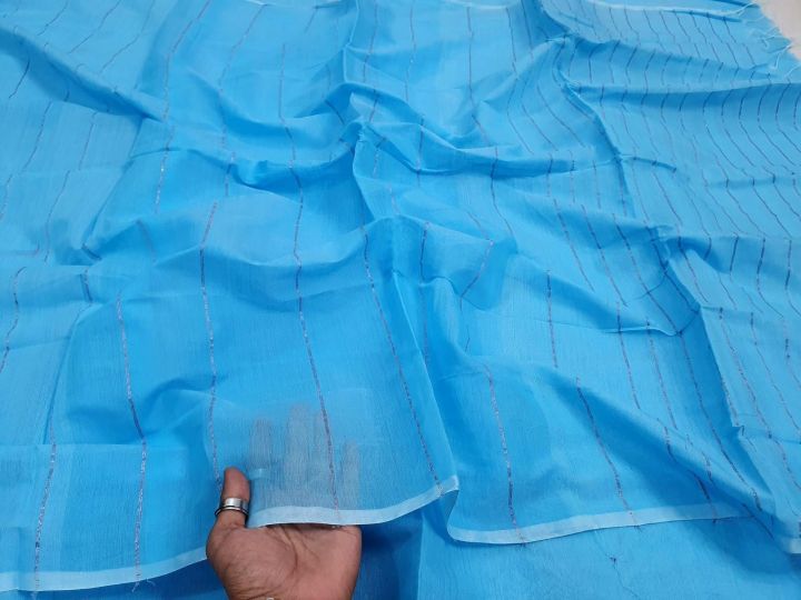 chumki saree sky blue for women