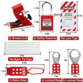1 Pair Electrical Lockout Tagout Kit Plastic for Great Addition to Machinery, Electrical Equipment, Industrial Work, and More.. 