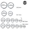 10PC ASTM F136 Titanium Nose Ring Hoop Septum Piercing Clicker 10/12/14/16/18G/20G Nostril Hinged Segment Septo Helix Earrings. 