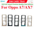 Oppo A7/AX7 Sim Tray Micro SD Card Slot with Sim Ejector Pin Replacement Part. 