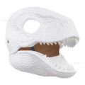 Halloween Cosplay Dinosaur Mask Natural Latex Dinosaur Toy Head Moving Chin Raptor Dinosaur Mask. 