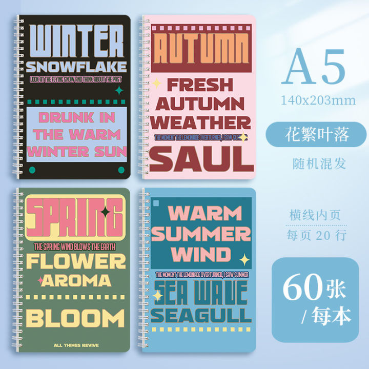 Quartet%20Partner%20Thickened%20Notebook%20StationeryA5Cartoon%20Coil%20Notebook%20Small%20Fresh%20Notebook%20for%20Middle%20and%20High%20School%20Students%20Wholesale%20-%20Image%206