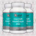 Qunol Calcium + Magnesium + Zinc – 270 Tablets – with Vitamin D3 – for Bone, Nerve & Muscle Health. 