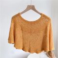 New Knitted Shawl Lazy Pullover Lightweight Western Style Multi-Functional Cardigan with Suspenders for Outerwear Slimming All-Matching.
