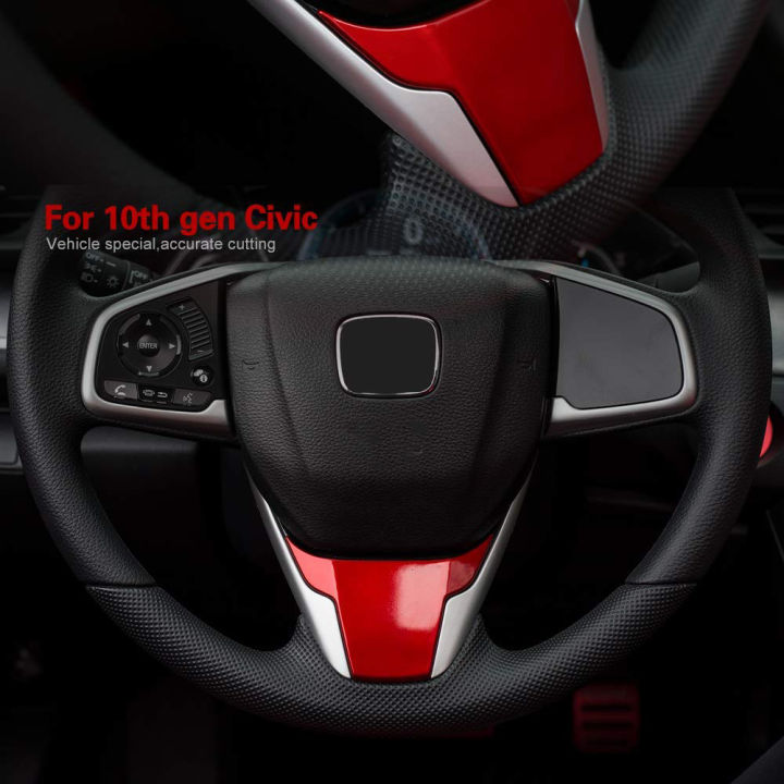 Car%20Steering%20Wheel%20Cover%20Interior%20Trim%20Panel%20for%2010Th%20Gen%202020%202019%202018%202017%202016%20-%20Red%20-%20Image%204