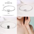 High Quality 925 Silver Bracelet Fit Original Pandora Charms Pendant Jewelry Gift Cute cat Tulip Unicorn Snake Bone Chain BruberryBe.