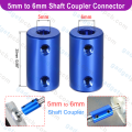 5mm to 6mm Shaft Joint Coupler Connector 5-6mm Clamp Universal Joint Stepper Motor Coupler For CNC 3D Printer Parts. 