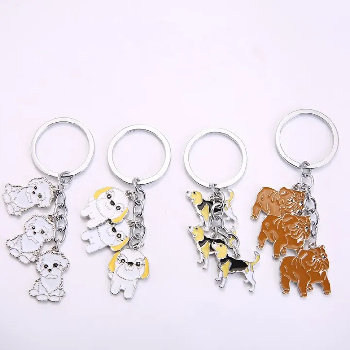 Cartoon%20Bichon%20Frise%20Dog%20Keychain%20Cute%20Animal%20Key%20Chain%20car%20Keyring%20Women%20Bag%20pendant%20Jewelry%20For%20Women%20-%20Image%206