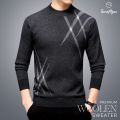 GoodMan Premium Quality Dark Ash Color Full Sleeve Sweater for Men..
