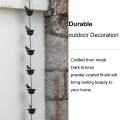 Bird Rain Chains for Gutters Cup Rain Chain Rainwater Diverter Outside Replacement Downspouts 240cm for Sheds Awnings Outdoor Divert Water. 