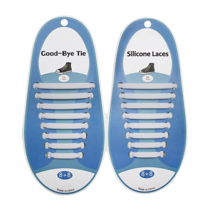 RHS%20Online%20Colored%20No%20Tie%20Elastic%20Shoe%20Laces%20100%25%20Silicone%20Trainers%20Adult%20Shoelaces%20-%20Image%202