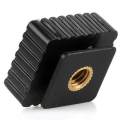 Flash Cold Shoe Bracket Mount Adapter 1/4" Screw for Studio Speedight Tripod. 