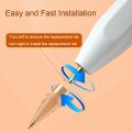 For Apple Pencil 1/2 2pcs Stylus Transparent Replacement Needle Nib, Spec: Round (Purple). 
