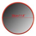 30Cm Wide Angle Security Road Mirror Curved for Indoor Burglar Outdoor Safurance Roadway Safety Traffic Signal Convex Mirror(Orange). 