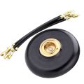 1x Cello Endpin Stopper Stop Holder Anchor Protector Non-Slip with Metal Eye & 5Pcs Violin Tail Gut Tail Cord Gut Cord Nylon with Brass Screw for 3/4 4/4 Fiddle Violin Black. 