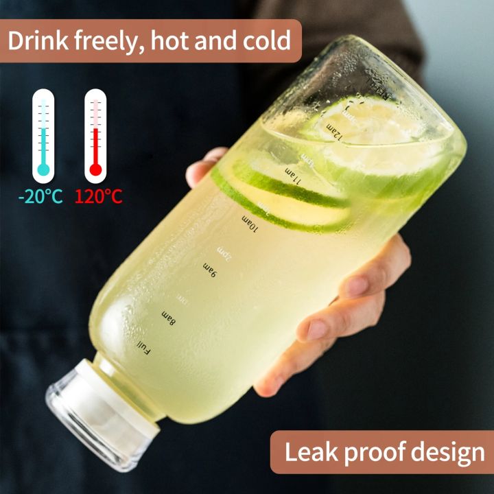 700ml/420ml%20Capacity%20Glass%20Water%20Bottle%20With%20Time%20Marker%20Cover%20For%20Water%20Drink%20Transparent%20Milk%20Juice%20Simple%20Cup%20Birthday%20Gift%20-%20Image%202