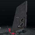 Vantime for vivo Y03 / Y03t / Y18 / Y18s / Y28s 4G 5G Case PU Leather Slim Matte Hard Back Cover.