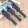 Three Generations of Wire-Controlled Selfie 3 Mobile Phone Universal Foldable and Portable Selfie Stick. 