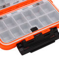 Fishing Tackle Box, Bait Storage Case Multi Compartments for Outdoor Activity. 