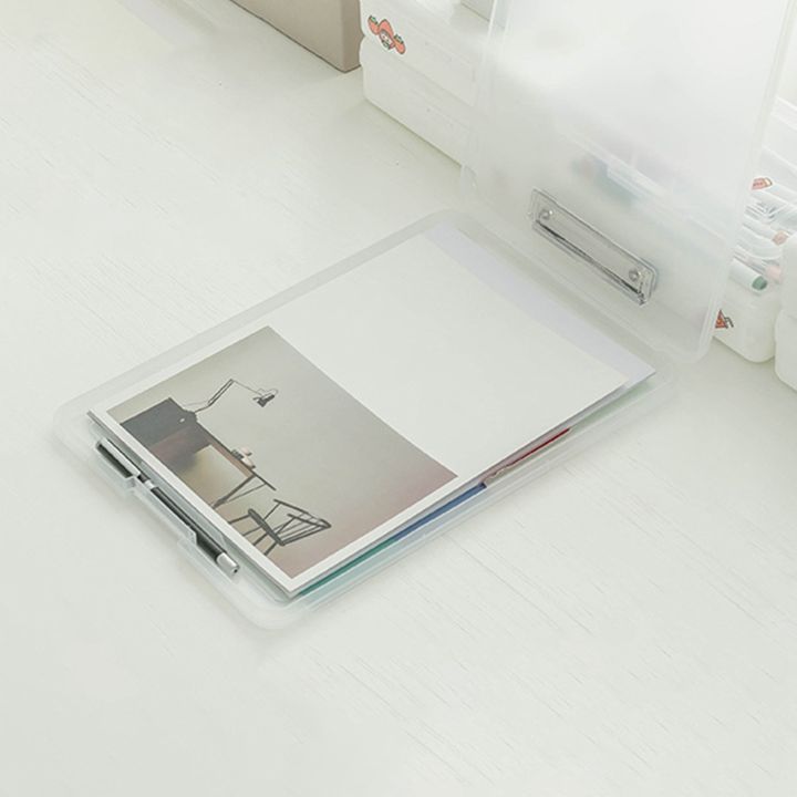 A4%20File%20Bag%20Test%20Paper%20Storage%20File%20Box%20Multifunctional%20Plastic%20Office%20Stationery%20Transparent%20-%20Image%205