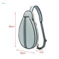 Tennis Bag Carry Bag Travel Pouch Racket Cover Beginners Badminton Bag Light Blue.