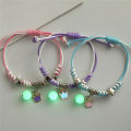 3Pcs/set Friendship Bracelet for Women Girl Handmade Rope BFF Bracelet for 3 Friends Glow in the Dark. 