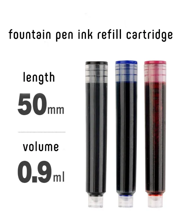 10pcs%20fountain%20pen%20ink%20refill%203.4mm%20Replaceable%20Student%20pen%20ink%20steel%20pen%20-%20Image%203