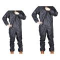2 Pcs Fashion Motorcycle Raincoat /Conjoined Raincoat/Overalls Men and Women Fission Rain Suit Rain Coat Black, L & XL. 
