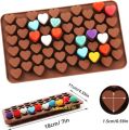 55 Mini Heart Silicone Chocolate Mold-1pcs. 