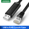 【VA VA VOOM】(NEW) USB to RJ45 Console Cable RS232 Serial Adapter for Cisco Ro-uter USB RJ 45 8P8C Converter USB Console Cable. 