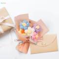 Mini Handwoven Flower Bouquet for Gift to Friends Women Birthday Home Decor. 
