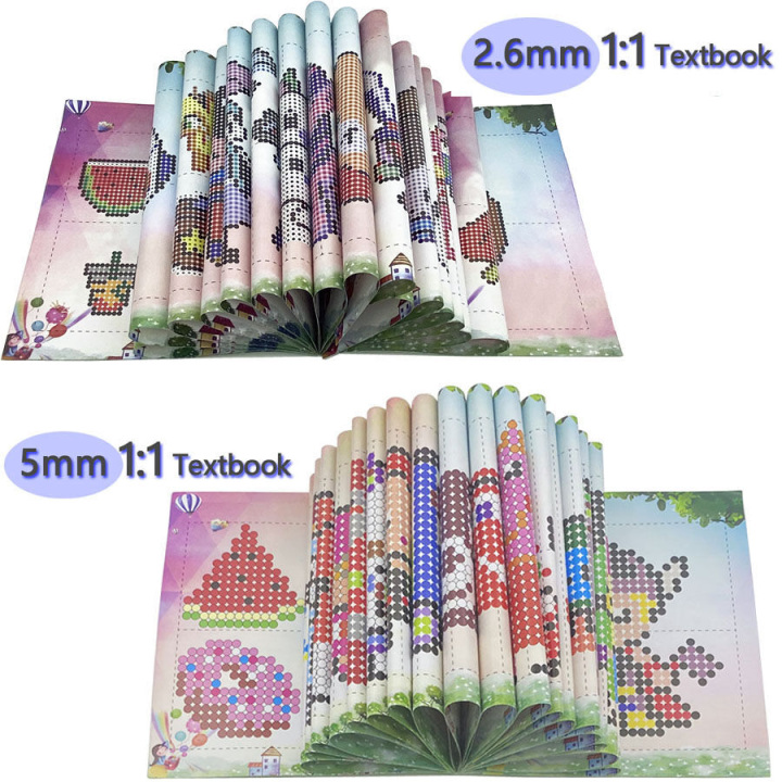 5mm/2.6mm Hama beads Textbook Perler Study manual Fuse drawing pattern Atlas Puzzle DIY Kids Creative Handmade Craft Toy Gift