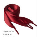 110cm Flat Satin Silk Flat Shoelaces Sweet Women Girls Ribbon Shoe Laces Sneakers 4cm Wide Smooth Shoe Strings Cordones Zapato.