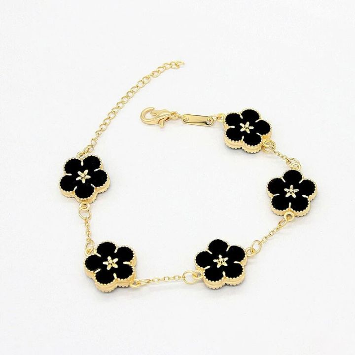 CARLIDANA%20Luxury%20Design%20Five%20Leaf%20Flower%20Bracelet%20Wholesale%20Vacuum%20Gold%20Plated%20Fashion%20Colorful%20Flower%20Jewelry%20for%20Women%20Party%20-%20Image%203