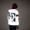 men's autumn Men /women windbreaker 3m reflective jacket casual  hop Hooded coats streetwear night shiny harajuku jackets. 