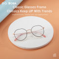 OQ BOGA 4 Styles Unisex Anti Blue Light Proof Radiation Metal Irregular Polygon Frame Computer Glasses Women Men Eye Protection Fashion Full Rim Eyewear. 